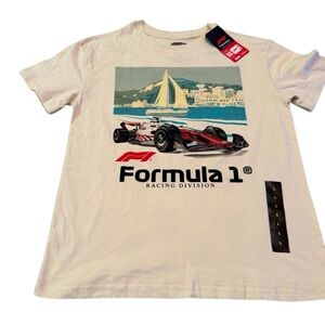 Formula 1 Racing Division Kids White T-Shirt